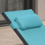 PURPLE LEAF Replacement Textilene Headrest Pillow for Chaise Lounge