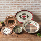 Aztec Bear 14PC Melamine Dinnerware Set, 2 MOQ