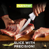 Electric Kitchen Knife With Wooden Storage Tray