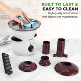 Electric Chocolate Fondue Pot - Countertop Chocolate Fondue Maker Fountain Chocolate Melter With 3-Tiers