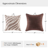 CUDDLESUPPORT ARMRESTS Luxury Decorative Pillow Set of 2 with Inserts
