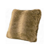 Faux Wolf Fur Throw Pillow
