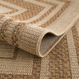 Isoko Bordered Faux Jute Outdoor Rug