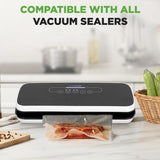 Vacuum Sealer Bags - Universal Air Vac Sealing Bags (2 Rolls, 20’ Ft. Total Length)
