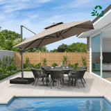 PURPLE LEAF Eco-friendly Fade Resistant Patio Umbrella High Quality Cantilever Umbrella