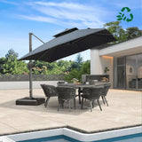 PURPLE LEAF Eco-friendly Fade Resistant Patio Umbrella High Quality Cantilever Umbrella