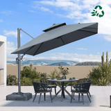 PURPLE LEAF Eco-friendly Fade Resistant Patio Umbrella High Quality Cantilever Umbrella