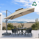 PURPLE LEAF Eco-friendly Fade Resistant Patio Umbrella High Quality Cantilever Umbrella
