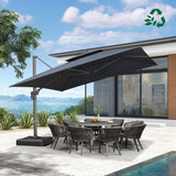 PURPLE LEAF Eco-friendly Fade Resistant Patio Umbrella High Quality Cantilever Umbrella
