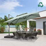 PURPLE LEAF Eco-friendly Fade Resistant Patio Umbrella High Quality Cantilever Umbrella