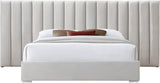 Pablo Elegant Velvet Bed with Chrome Legs - Chic Contemporary Design for a Luxurious Bedroom Retreat