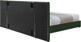 Pablo Elegant Velvet Bed with Chrome Legs - Chic Contemporary Design for a Luxurious Bedroom Retreat