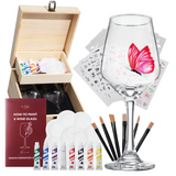 Wine Glass Painting Gift Set - Do it Yourself! - Wine Lover Gift
