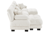 CLOUDIES 134" 3 Seater Sofa with 2 Ottomans