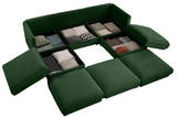 HARMONY 109" 3-Seater Sofa with 2 Ottomans