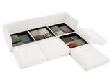 HARMONY 109" 3-Seater Sofa with 1 Ottoman