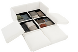 HARMONY 75" Loveseat with 2 Ottomans