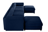 HARMONY 142" 4-Seater Sofa with 2 Ottomans