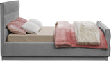 Paxton King Bed - Luxurious Chenille Upholstered Design with Channel Tufted Headboard for Comfort