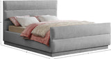 Paxton Chenille Fabric Queen Bed - Luxurious Cozy Design with Tufted Headboard for Elegant Bedrooms