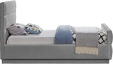 Paxton Twin Bed - Luxurious Chenille Upholstered Design with Channel Tufted Headboard for Elegance