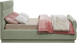 Paxton Chenille Fabric Queen Bed - Luxurious Cozy Design with Tufted Headboard for Elegant Bedrooms