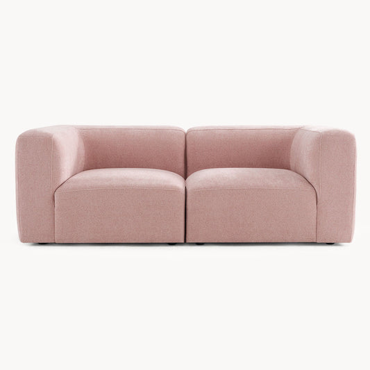 Philo Blush Pink Low Profile Modular Sofa (Loveseat)