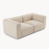 Philo Chenille Low Profile Modular Sofa (Loveseat)