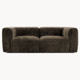 Philo Chenille Low Profile Modular Sofa (Loveseat)