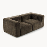 Philo Chenille Low Profile Modular Sofa (Loveseat)