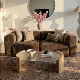 Philo Chenille Low Profile Modular Sofa (Loveseat)