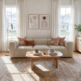Philo Chenille Low Profile Modular Sofa (3-Seater)