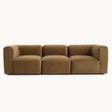 Philo Performance Velvet Low Profile Modular Sofa (3-Seater)