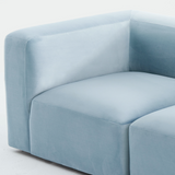 Philo Performance Velvet Low Profile Modular Sofa (3-Seater)