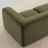 Philo Performance Velvet Low Profile Modular Sofa (3-Seater)
