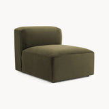 Philo Performance Velvet Low Profile Modular Armless Chair