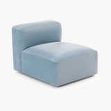 Philo Performance Velvet Low Profile Modular Armless Chair