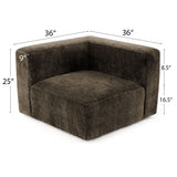 Philo Chenille Low Profile Modular Corner Chair