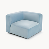 Philo Performance Velvet Low Profile Modular Corner Chair