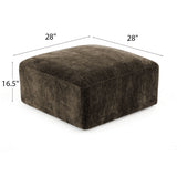 Philo Chenille Low Profile Modular Ottoman