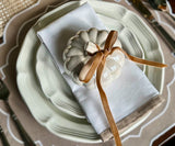 Cotton Dinner Napkins Set of 4 – Piping Trim