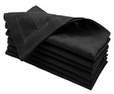 Black Double Hemstitch Napkins