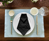 Black Double Hemstitch Napkins
