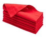 Red Double Hemstitch Napkins