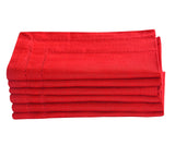 Red Double Hemstitch Napkins
