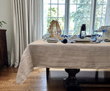Plain Linen Rectangle Tablecloth