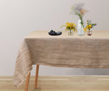 Plain Linen Rectangle Tablecloth