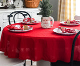 Red Round Tablecloth