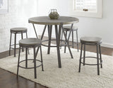 Portland 5 Piece 42-inch Round Counter Dining Set (Table & 4 Counter Stool’s)