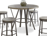 Portland 5 Piece 42-inch Round Counter Dining Set (Table & 4 Counter Stool’s)